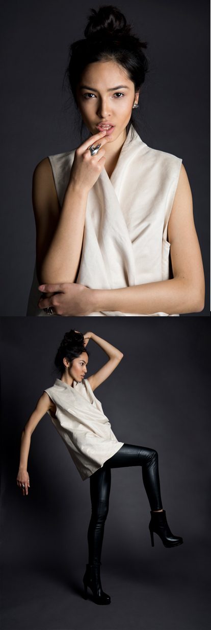 Female model photo shoot of Nicole Freitag, wardrobe styled by Nik Hartfield