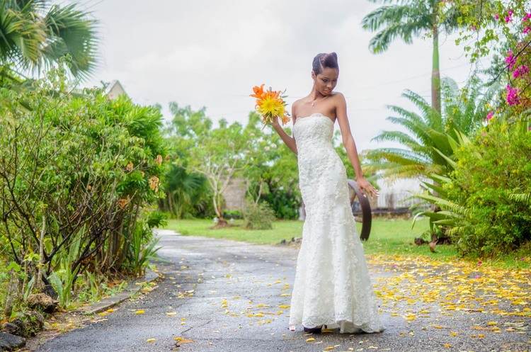 Female model photo shoot of Ukweli Asintewa in Guinea Plantation, Barbados