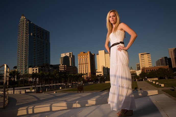 Female model photo shoot of Lindsey Hadden in Curtis Hixon Waterfront Park