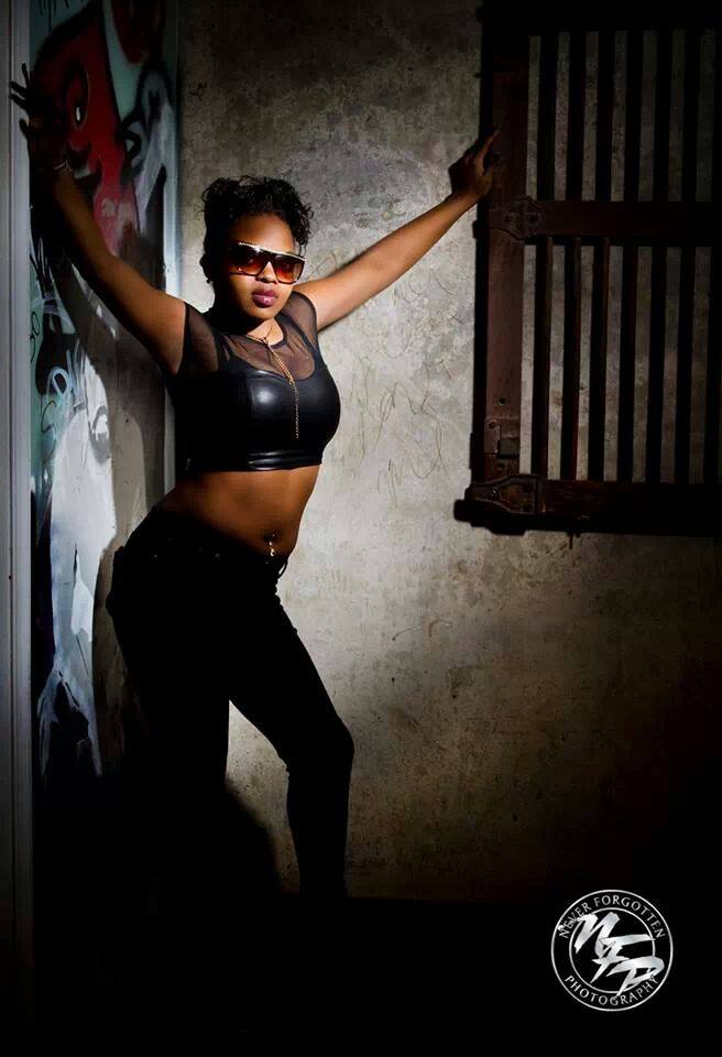 Female model photo shoot of Sienna_Royale in Graffiti Warehouse