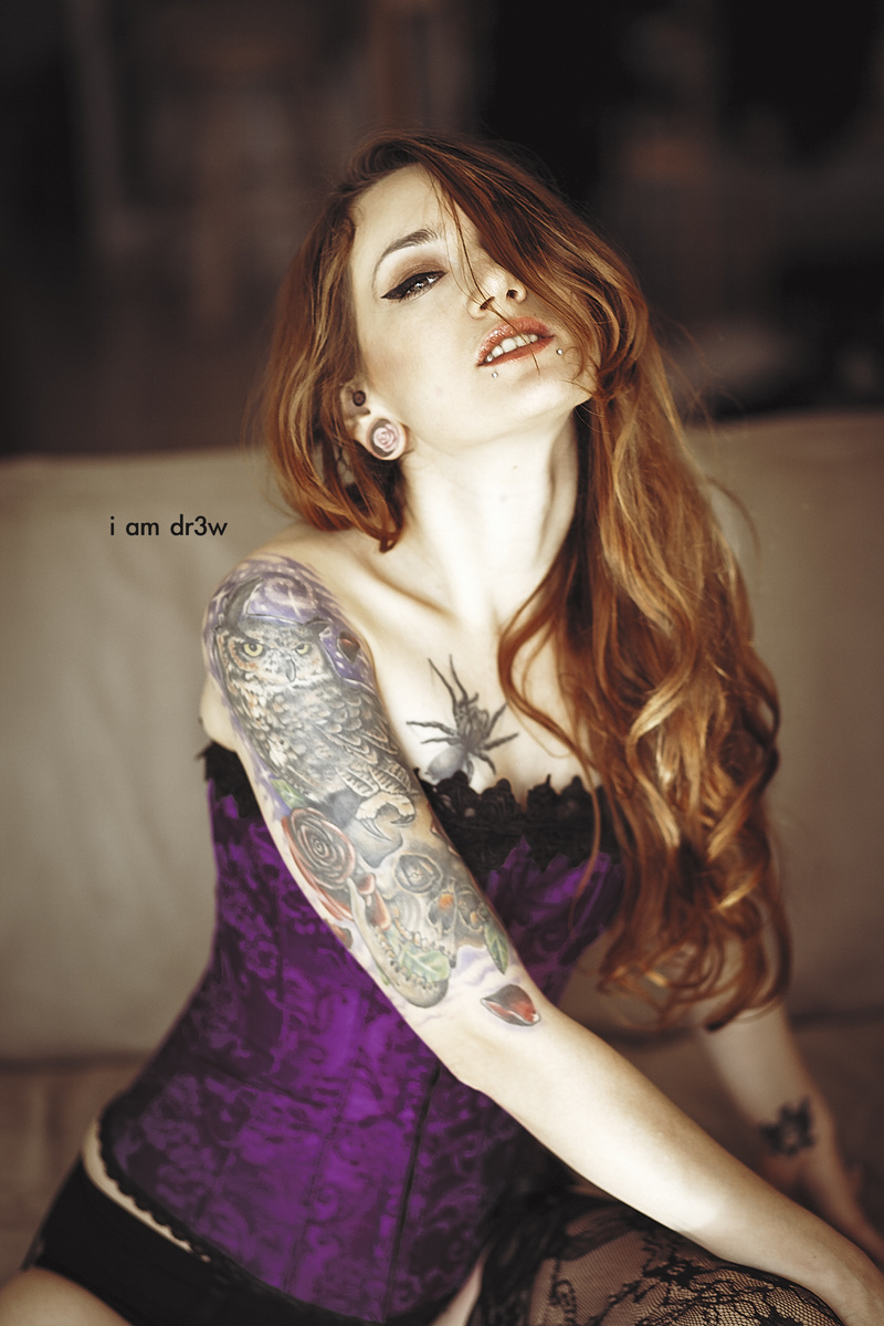 Female model photo shoot of Liya Suicide by I Am Dr3w