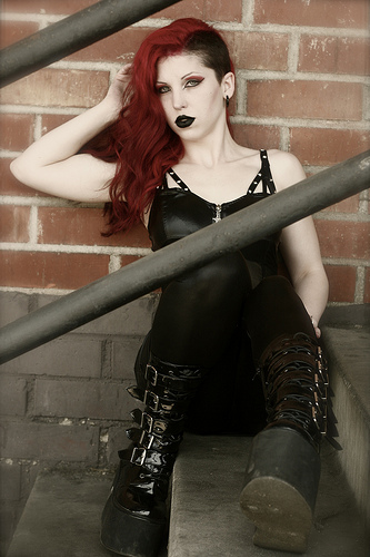 Female model photo shoot of Sage Sin by Delicate Decay Photo