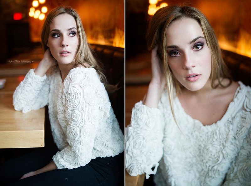 Female model photo shoot of Violet Short