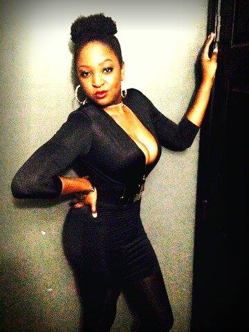 Female model photo shoot of Le Andrea Portis in Remix Lounge