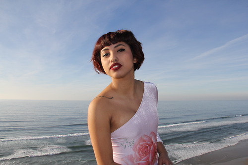 Female model photo shoot of sikst33n in Half Moon Bay - CA