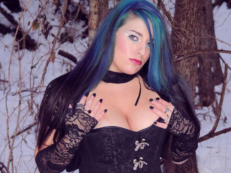 Female model photo shoot of Queen of Winter Throned in Harpers Ferry, West Virginia