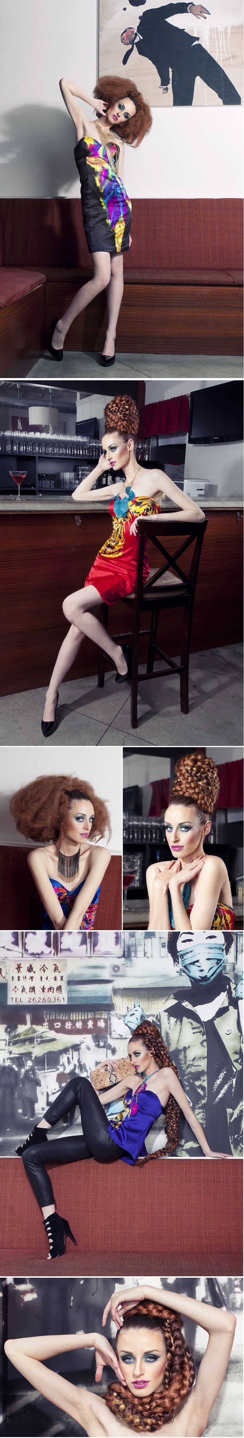 Female model photo shoot of -JenniferJones- by Morven Mei, hair styled by M Y A H, clothing designed by inLush