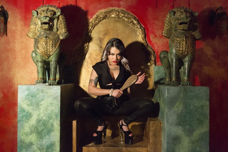 Female model photo shoot of Amaya Arson in Pandora's Box NYC