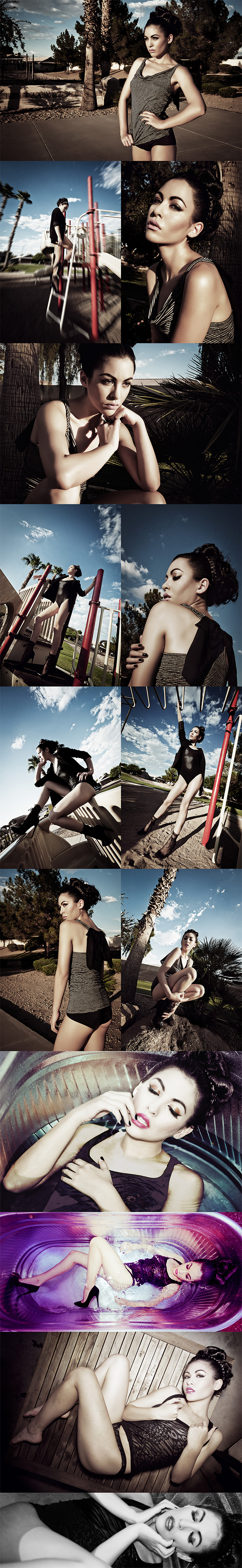 Male and Female model photo shoot of Stelian Popa and L  U  X in Phoenix, AZ