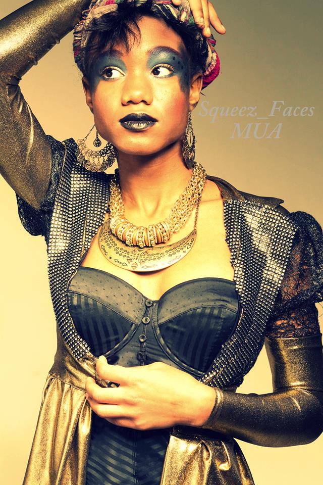 Female model photo shoot of Squeez_faces MUA by Rasheedha Essence in Baltimore,MD Studio