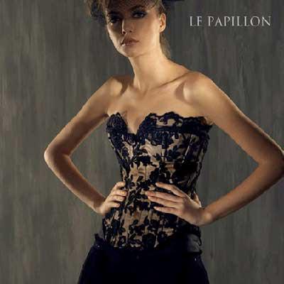 Female model photo shoot of Le Papillon Couture