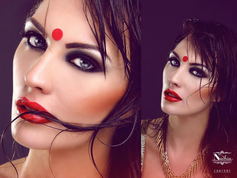 Female model photo shoot of Nadhia Saleh MUA