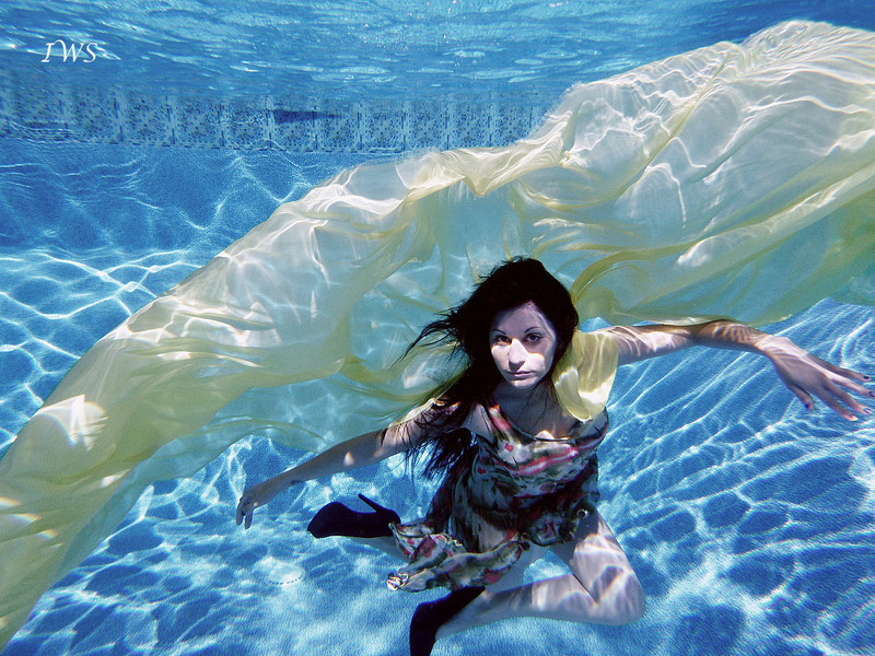 Female model photo shoot of Alyska Hilty by Image Works Studios in Underwater