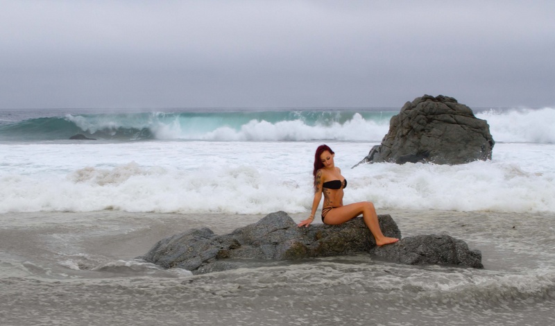 Female model photo shoot of Elaina_Marie_ in Monterey Bay, California