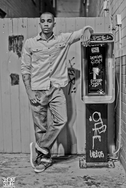 Male model photo shoot of BiNo H in Downtown