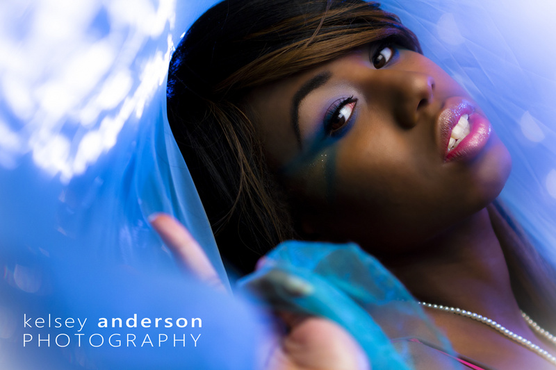 Female model photo shoot of Kelsey Alyse Anderson in Evanston, IL, makeup by Adriana Aviles