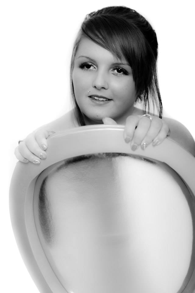 Female model photo shoot of stevie-kay oliver in loud and flashy studio ashington