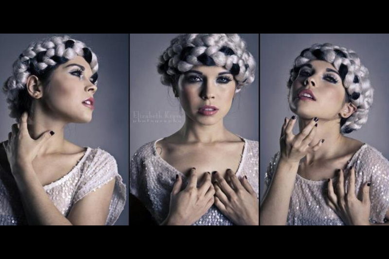 Female model photo shoot of Flawless Fringe