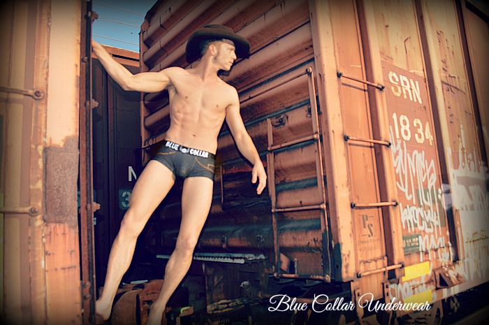 Male model photo shoot of Blue Collar Underwear in Addison, TX