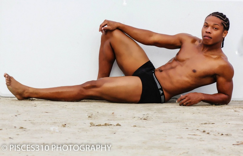 Male model photo shoot of CJ Rip by Pisces310 in Galveston Beach