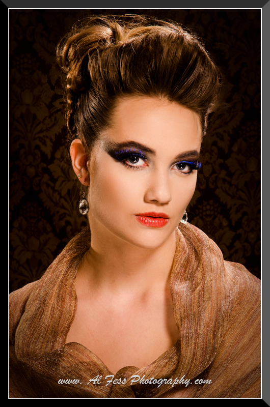 Female model photo shoot of Marah Lee-Marie by Al Fess, makeup by Bellum by Gabriel Frank