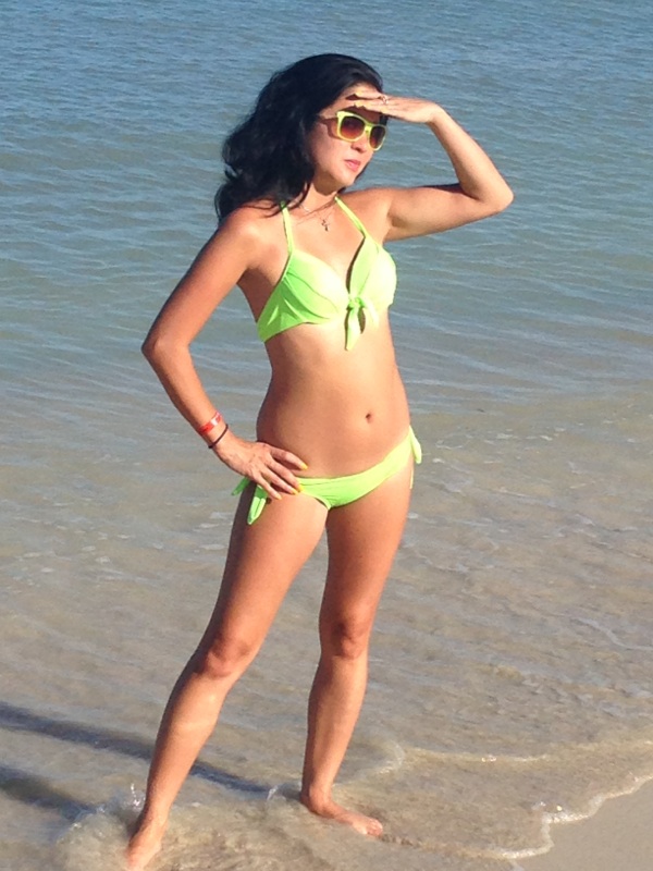 Female model photo shoot of Jesserella in Riu Resort Beach in Montego Bay, Jamaica