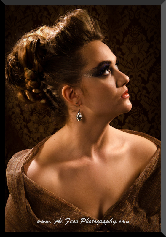 Female model photo shoot of Marah Lee-Marie by Al Fess in Westlake, OH, makeup by Bellum by Gabriel Frank