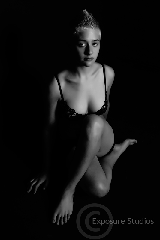 Female model photo shoot of lyxz in exposure studios