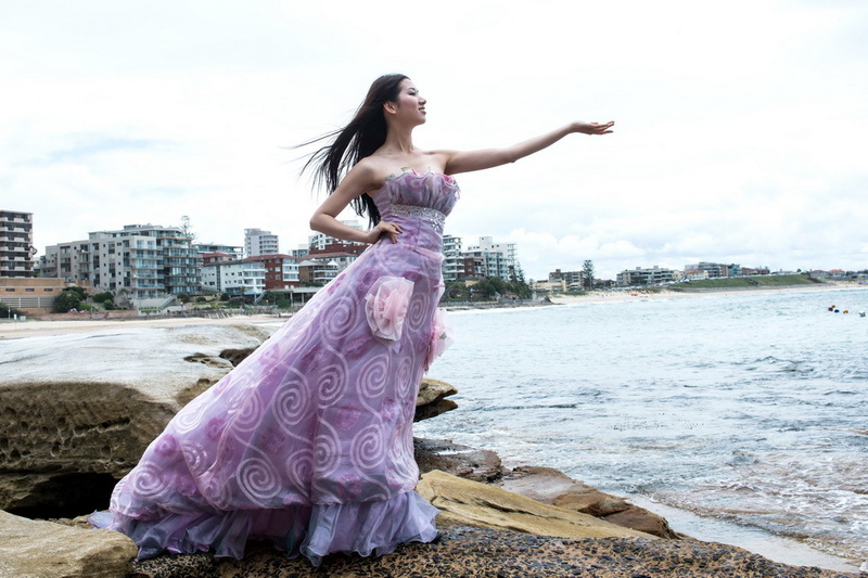 Female model photo shoot of Lena Ge in Cronulla Beach