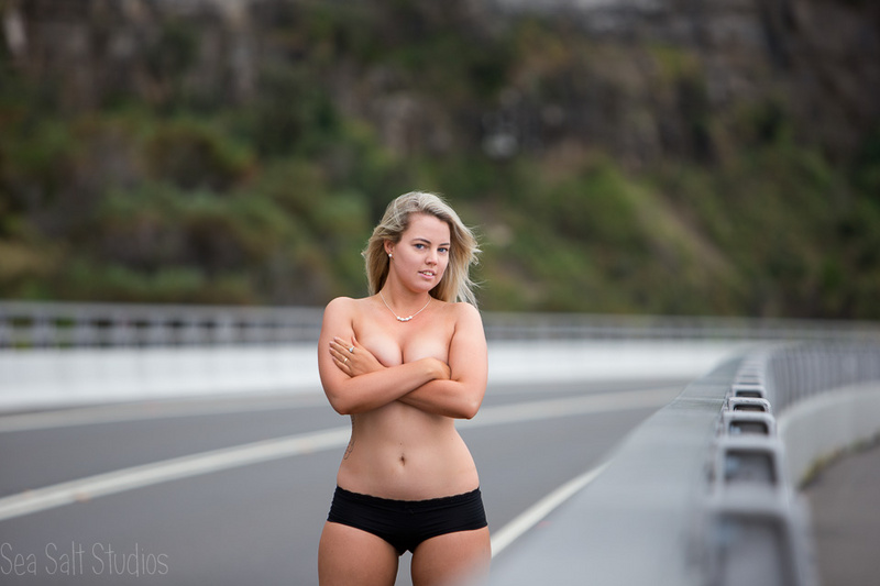 Female model photo shoot of Sherry89 by SeaSaltStudios in Sea Cliff Bridge