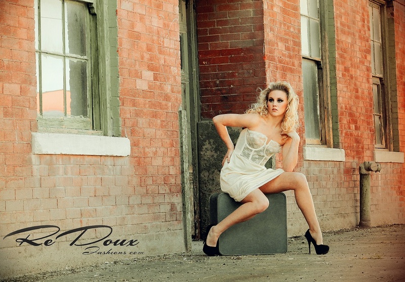 Female model photo shoot of ReDoux Fashions and Alayna Windsor in West Bottoms - Kansas City, MO