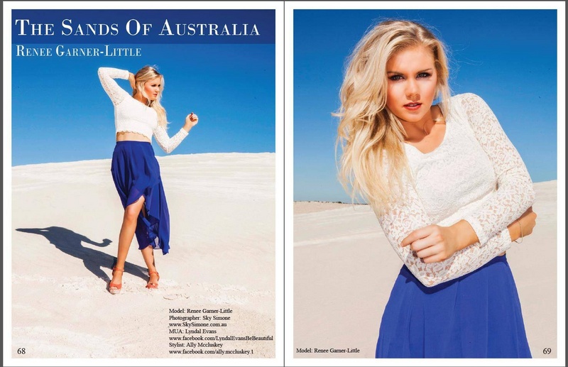 Female model photo shoot of Sky Simone in australian desert