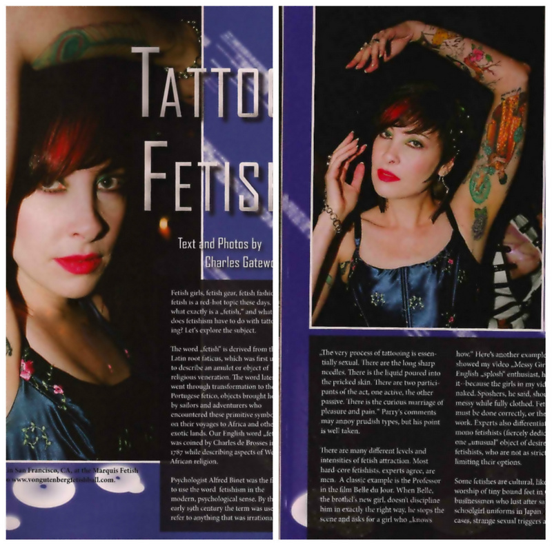 Female model photo shoot of Serena Toxicat -Tattoo  in SF