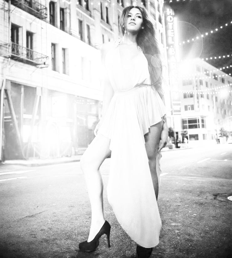 Female model photo shoot of Isabella Pineda in Downtown Los Angeles