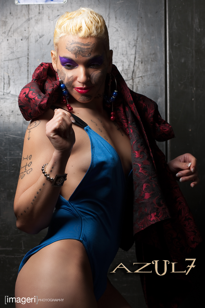 Female model photo shoot of Joy Azul Lotus by Imageri by Tim Davis in Imageri Studio Minneapolis