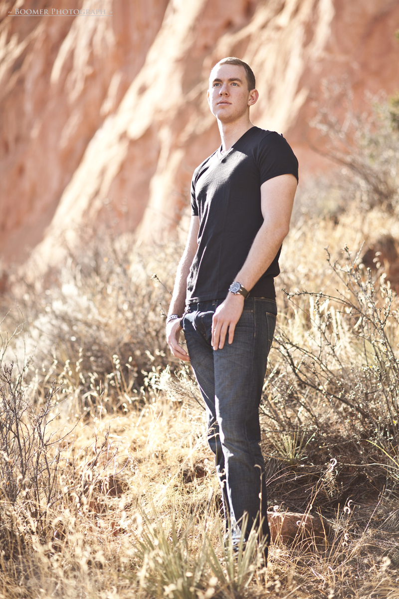 Male model photo shoot of Boomer Photography in Garden of the Gods