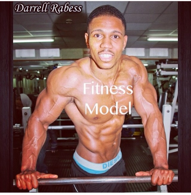 Male model photo shoot of Darrell Rabess in Muscle Works Gym London