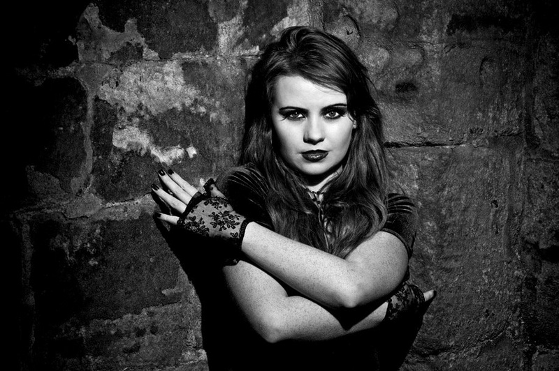 Female model photo shoot of Hartmakeup in Kirkstall Abbey, Leeds