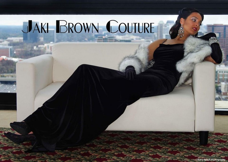 Female model photo shoot of JAKI BROWN COUTURE