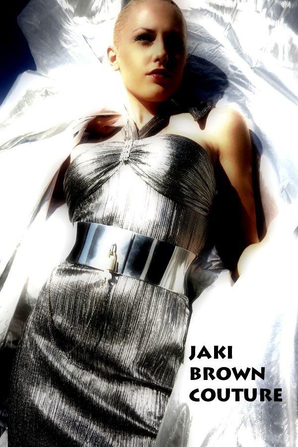 Female model photo shoot of JAKI BROWN COUTURE
