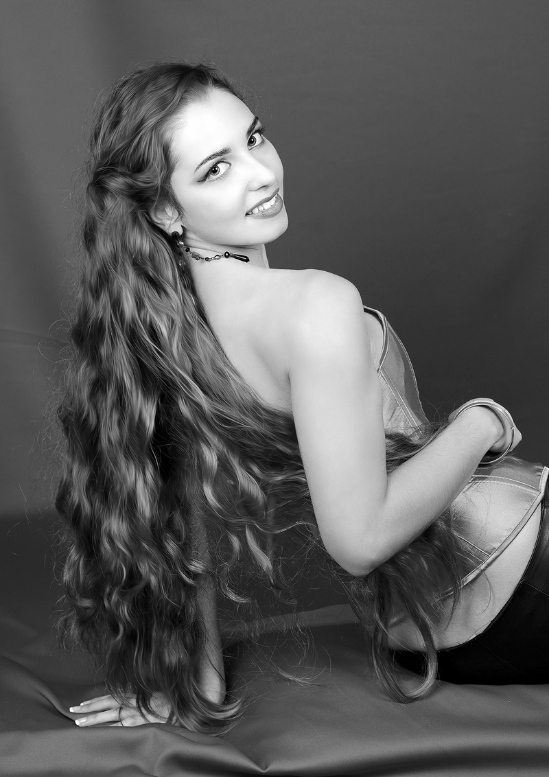 Female model photo shoot of Irene Air by Mountford Studios, makeup by Jekaterina Kononcuka