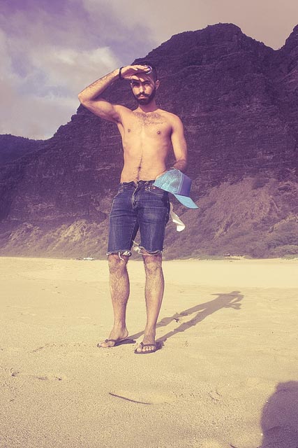 Male model photo shoot of MikeMilan in Kauai