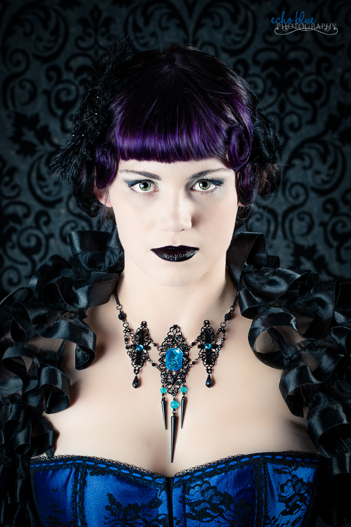 Female model photo shoot of Hexotica by Linda Gol in Echo Blue Photography Studio, makeup by Luminance Makeup Artist