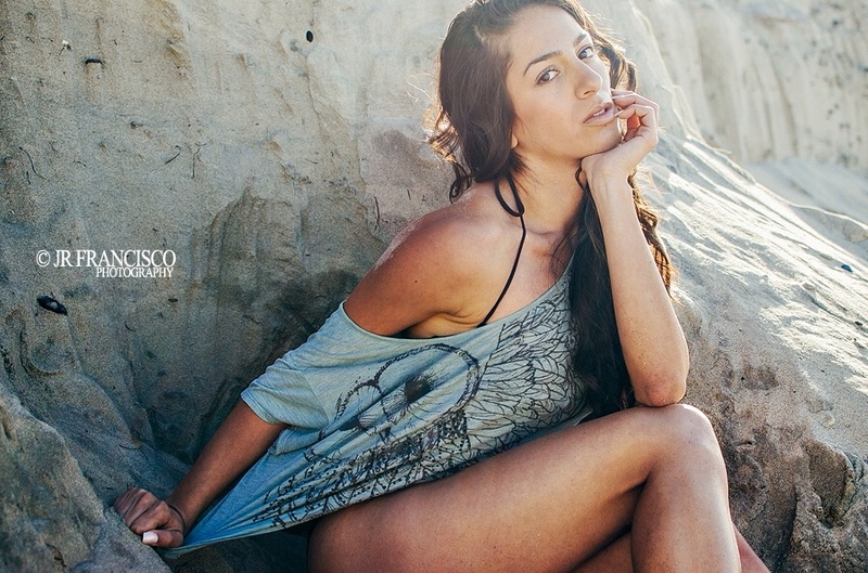 Female model photo shoot of SENA CORREA in La Jolla State Reserve