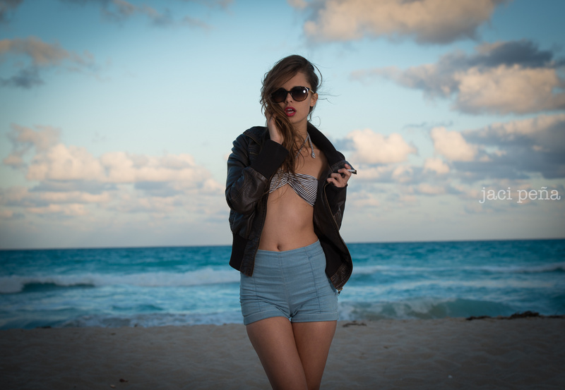 Female model photo shoot of Jaci Pena in Miami Beach