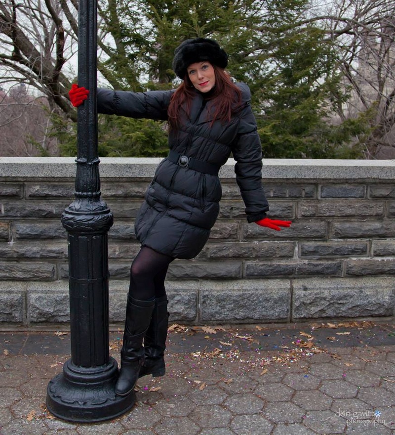 Female model photo shoot of Mary Virginia in Belvedere Castle, Central Park NYC