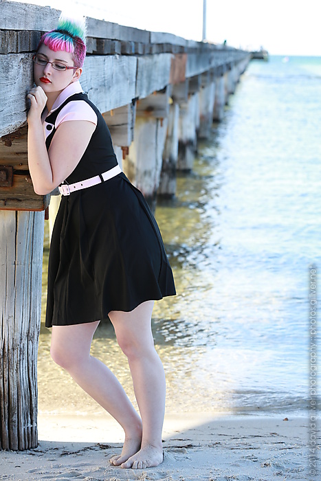Female model photo shoot of Kiri Veronica in Rosebud Pier, Victoria