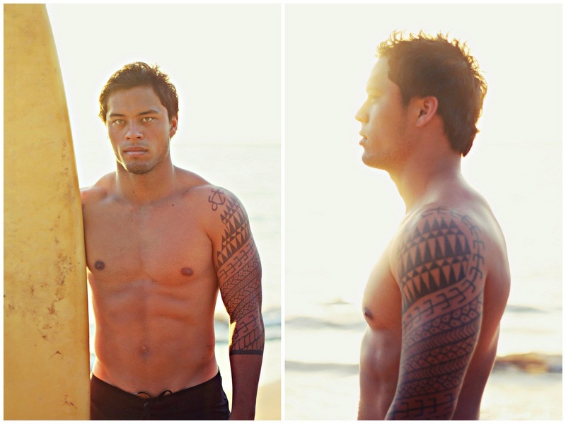 Male model photo shoot of Logan Kama in Kihei, Hawaii