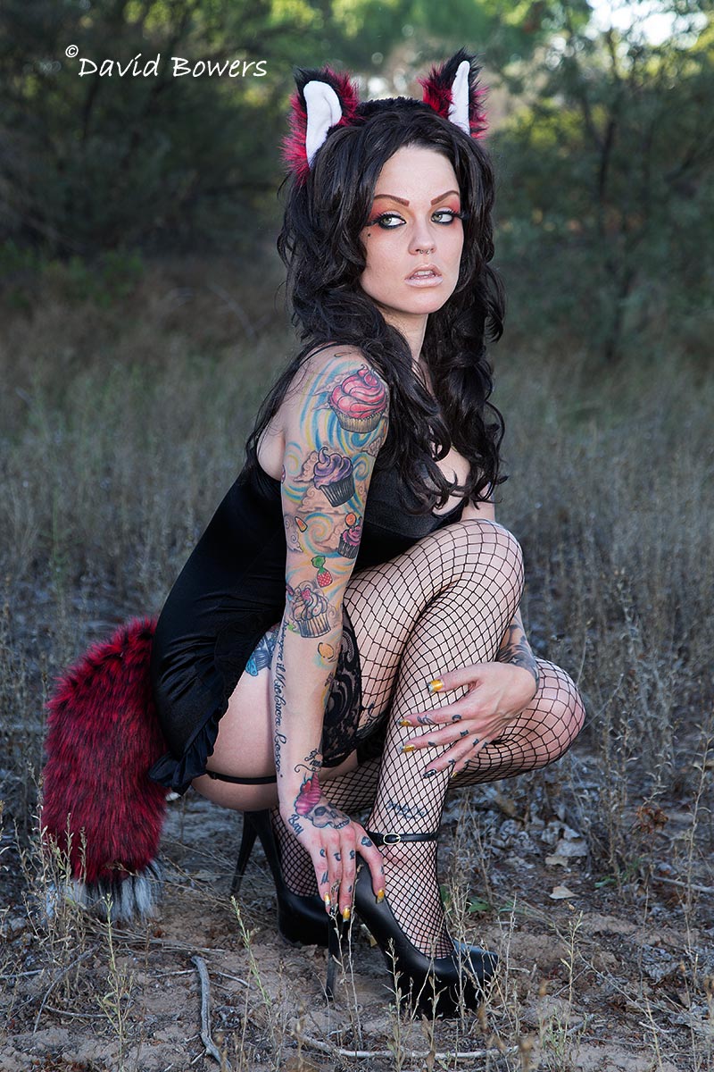 Female model photo shoot of Ms Gunn   by Red Cliff Photography in Cover shoot for Riot Vixen Magazine