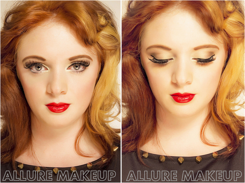 Female model photo shoot of Allure Makeovers